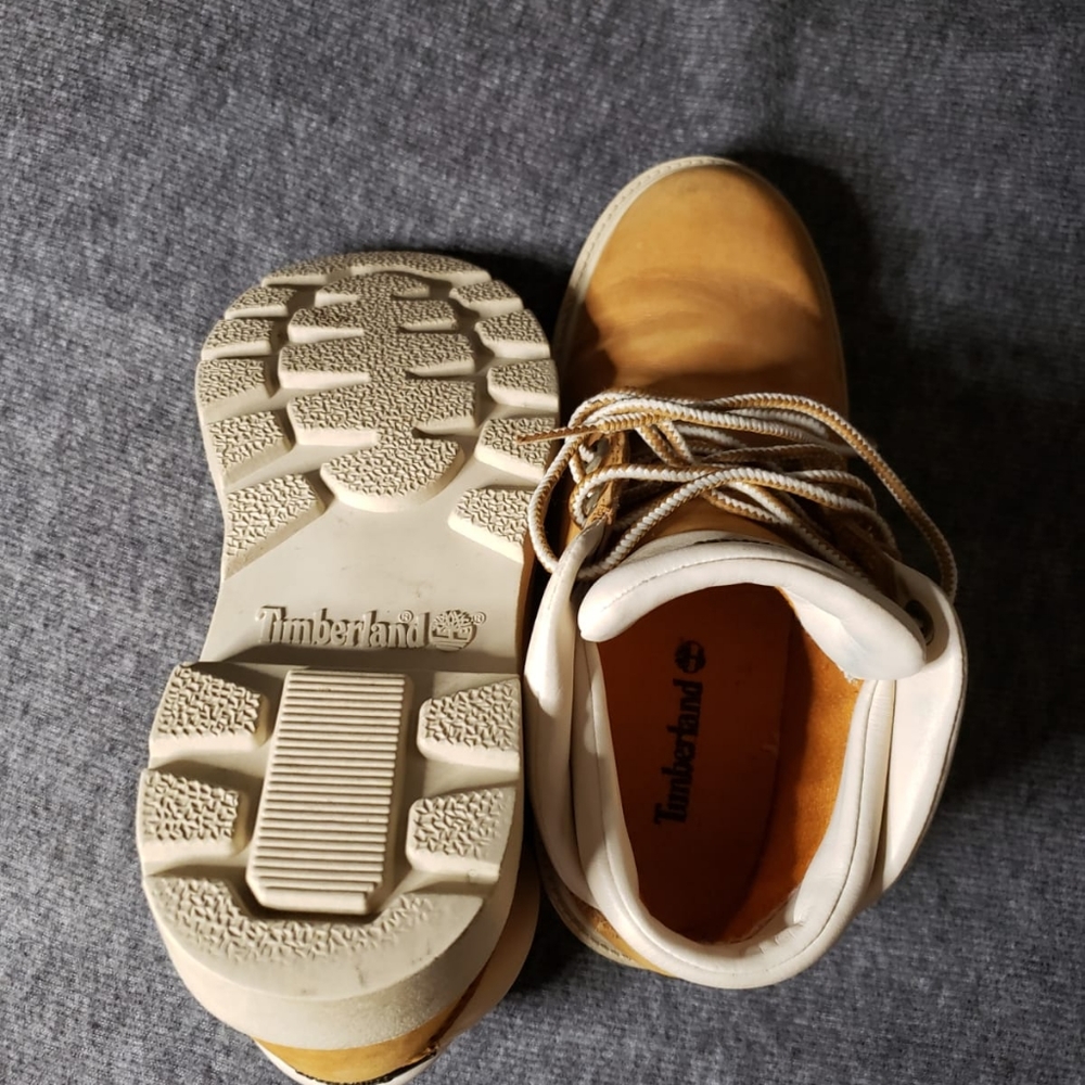 Timberland Boys tan boots Size 3.5 - Picture 12 of 12